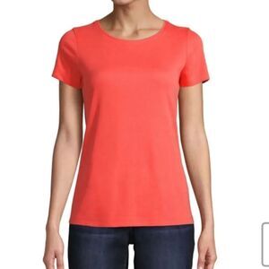St. John's Bay Coral Scoop Neck TShirt